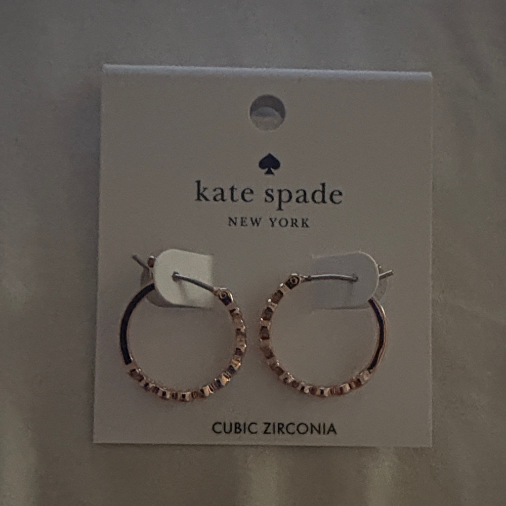 Kate Spade Pink and Gold Earring Duo - Picture 6 of 8